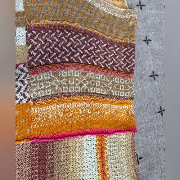 Free People Multicolor Patchwork Sweater - Picture 9 of 13